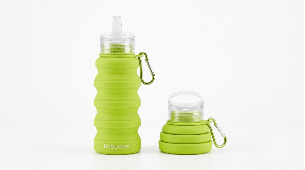 BeBottles Collapsible Silicone Sports Bottle