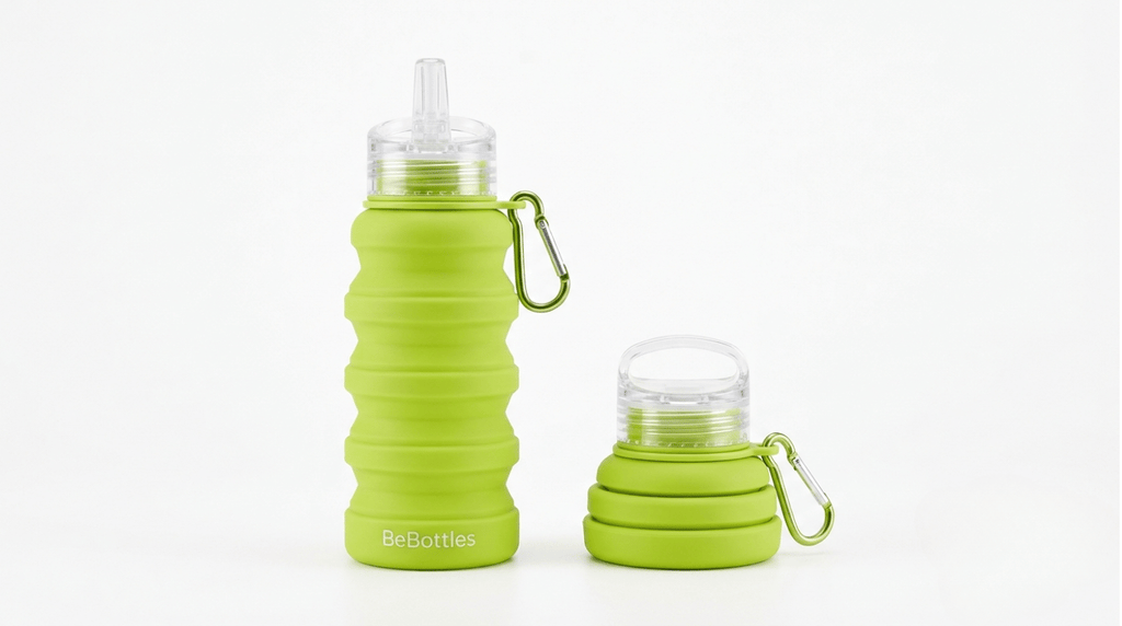 BeBottles Collapsible Silicone Sports Bottle