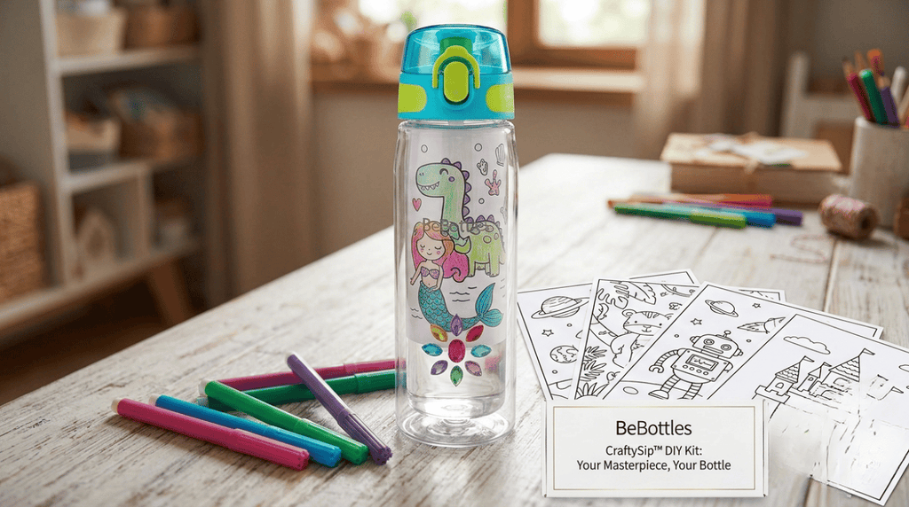 BeBottles DIY Color-Your-Own Water Bottle Kit